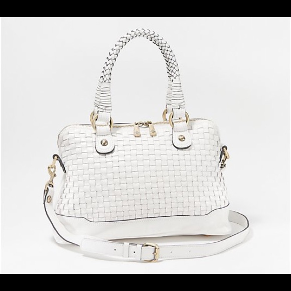 Patricia Nash Woven Leather Augusta Satchel